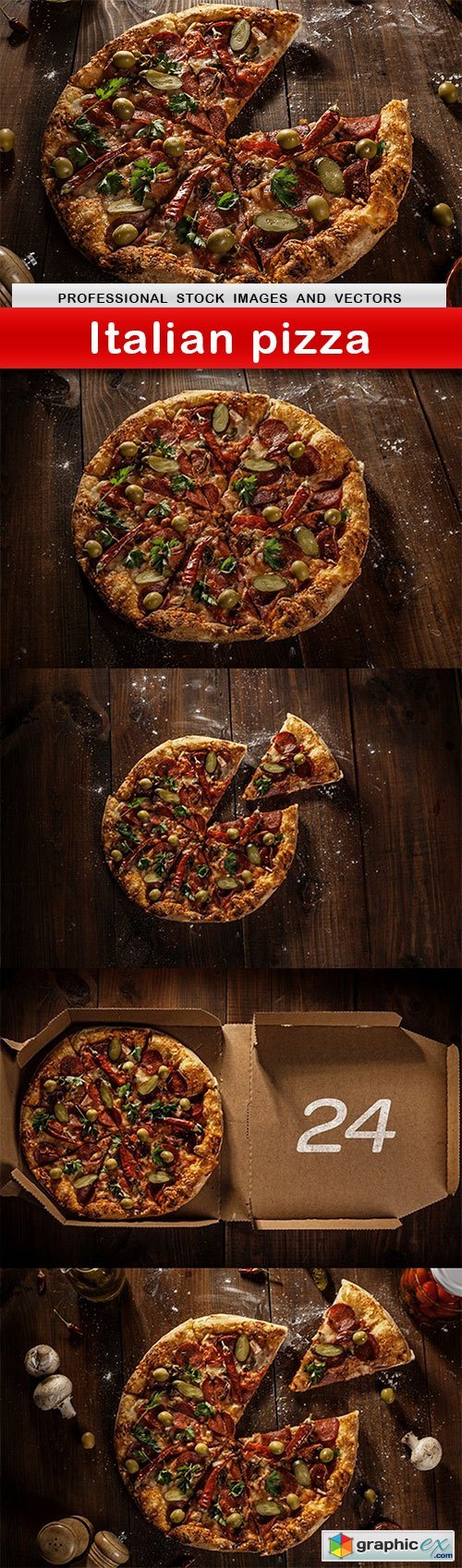 Italian pizza - 5 UHQ JPEG