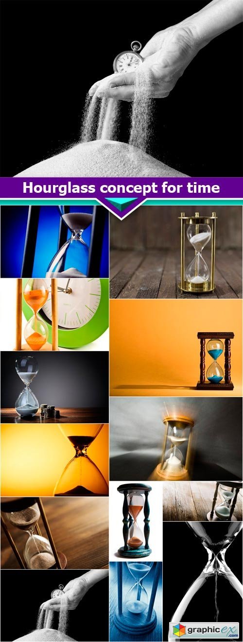 Hourglass concept for time 13X JPEG