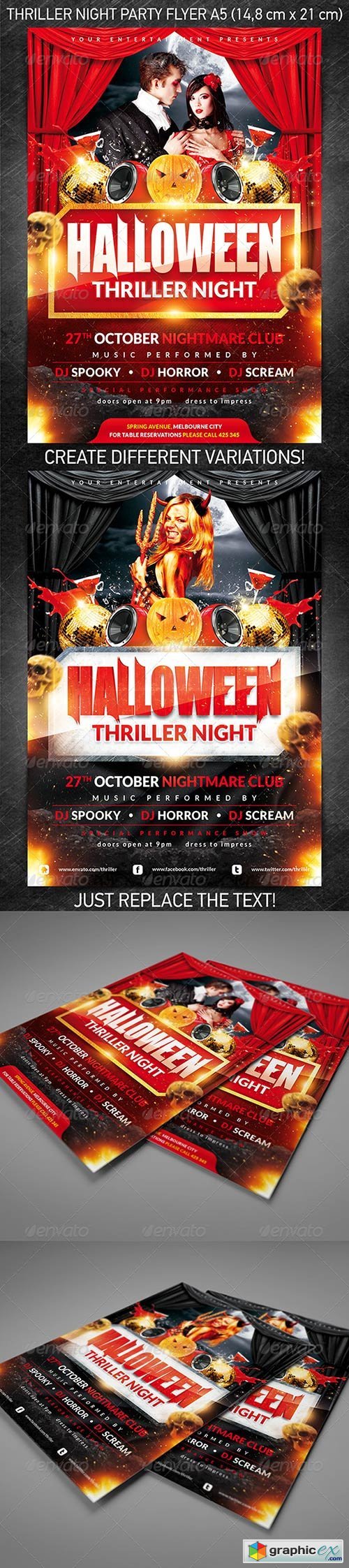 Halloween Thriller Night Party Flyer