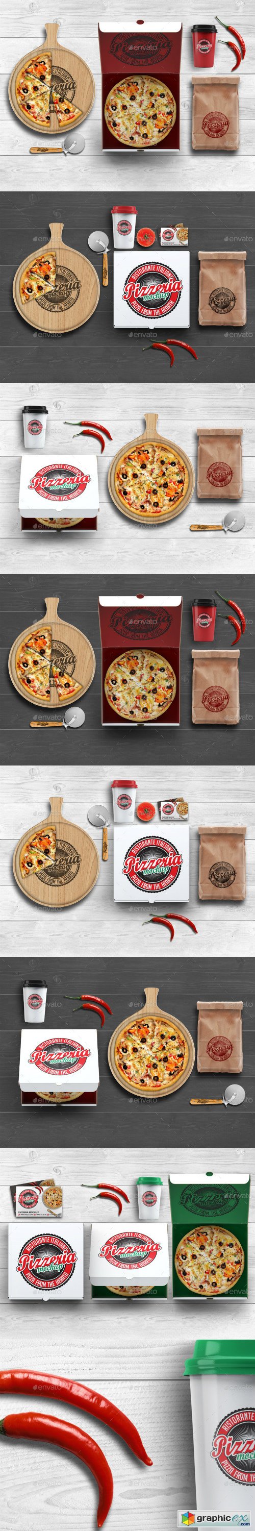 Pizzeria Branding Identity Mock-up