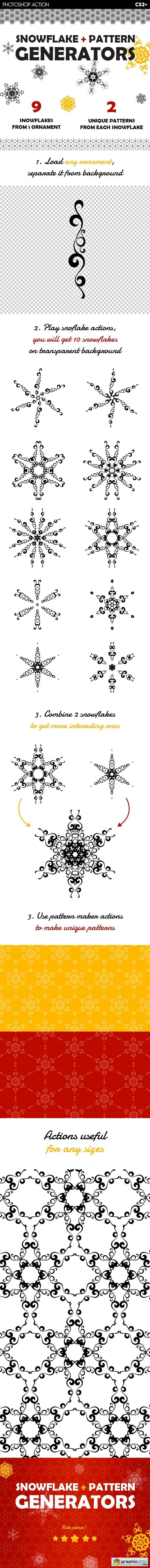 Snowflake & Christmas Pattern Generators