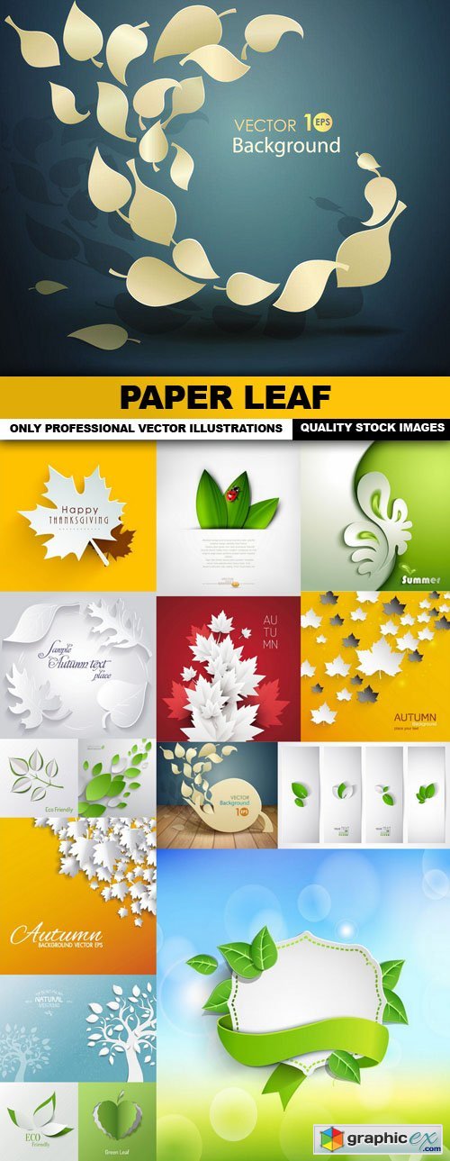 Paper Leaf - 16 Vector