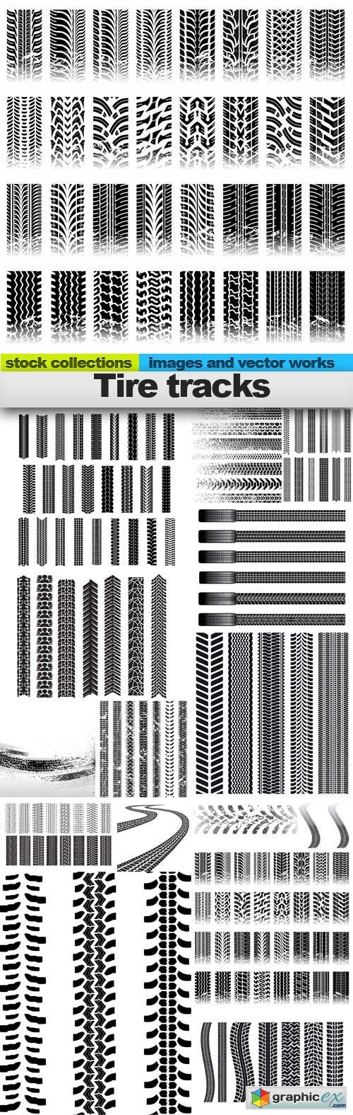 Tire tracks, 15 x EPS