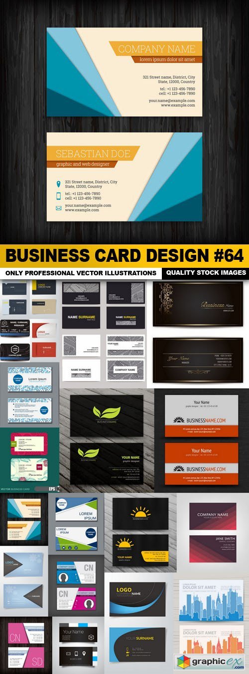Business Card Design #64 - 20 Vector