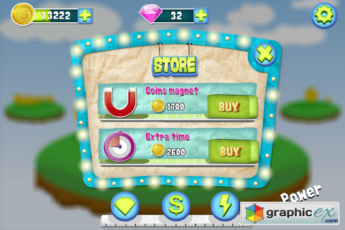 Complete Cartoon Bubble Gum GUI Pack