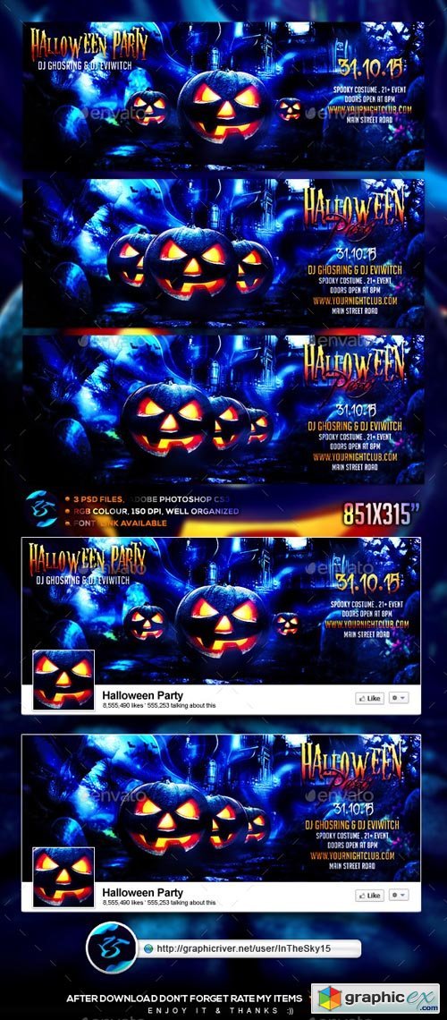 Halloween Party FB Timeline Cover