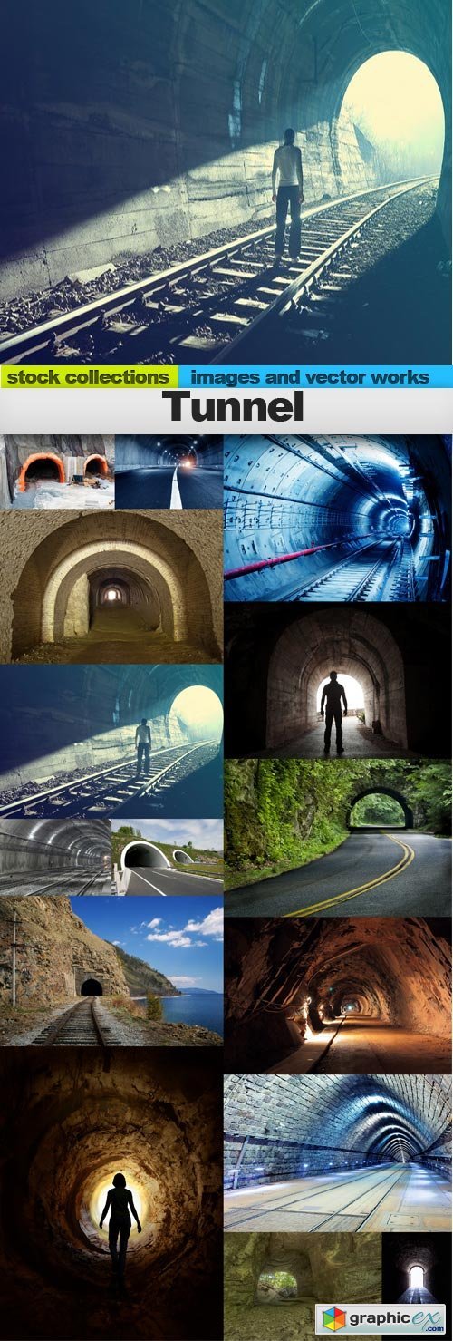 Tunnel, 15 x UHQ JPEG