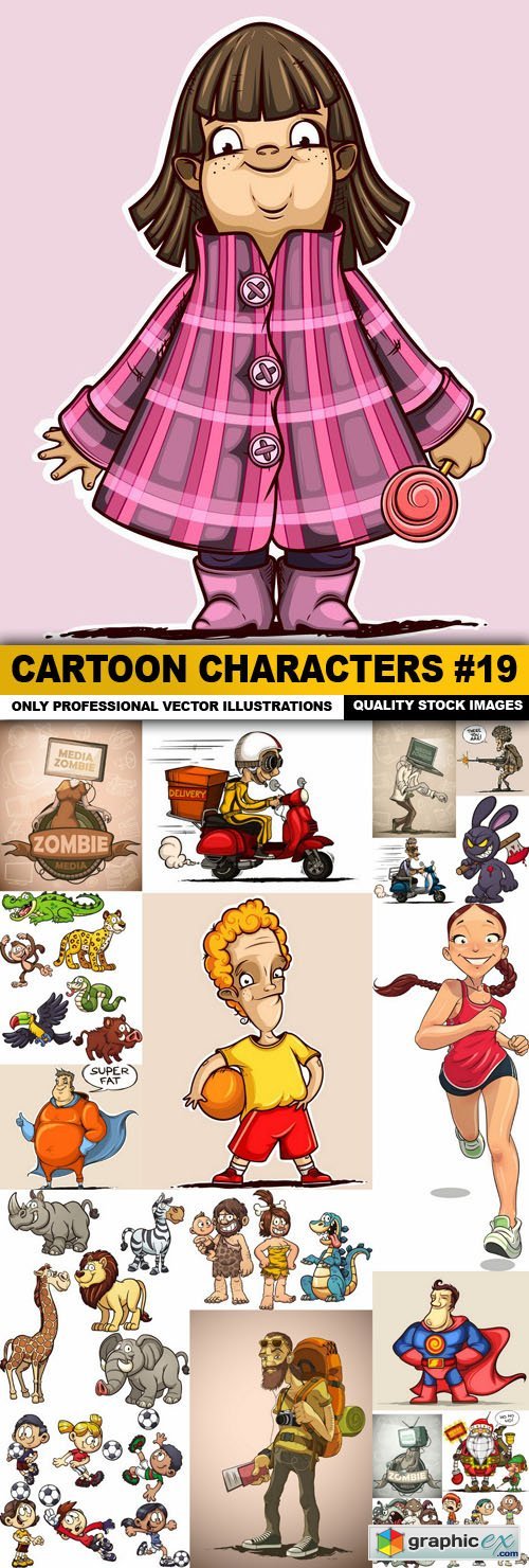 Cartoon Characters #19 - 20 Vector