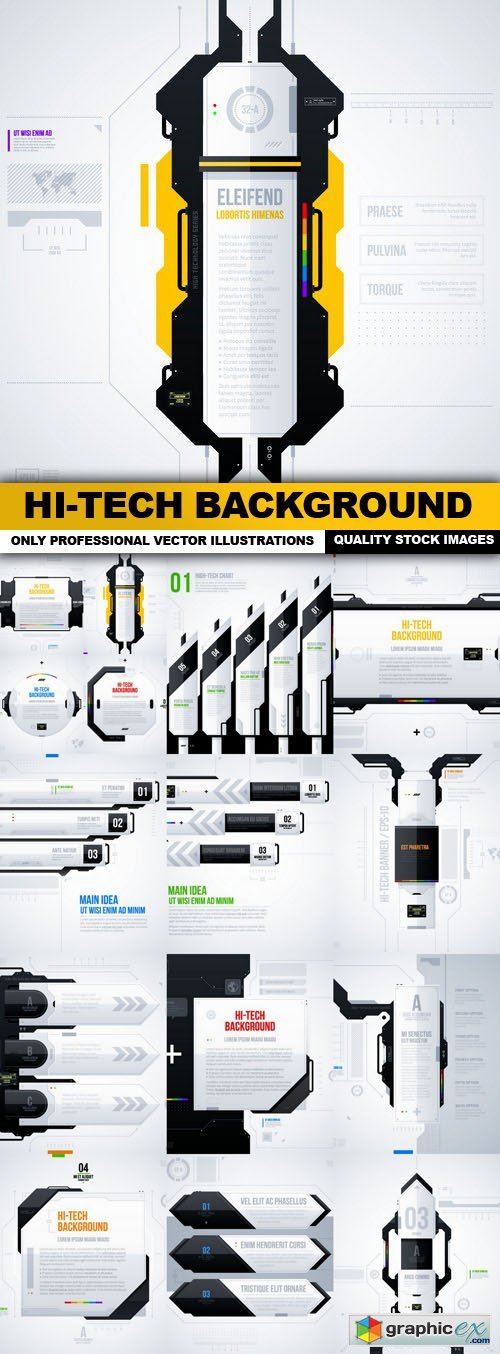 Hi-Tech Background - 15 Vector