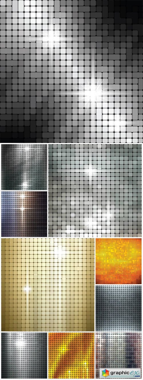 Shiny metallic texture pattern vector background
