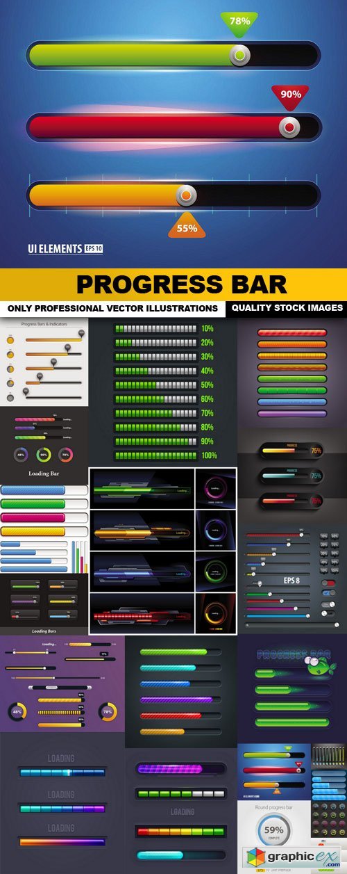  Progress Bar - 20 Vector 