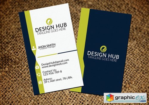 Attractive Vertical Business Card