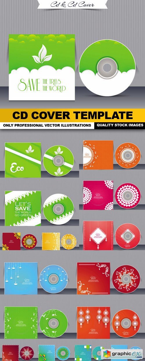 Cd Cover Template - 17 Vector