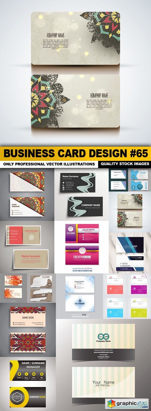 Business Card Design #65 - 15 Vector