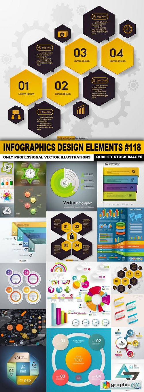Infographics Design Elements #118 - 20 Vector