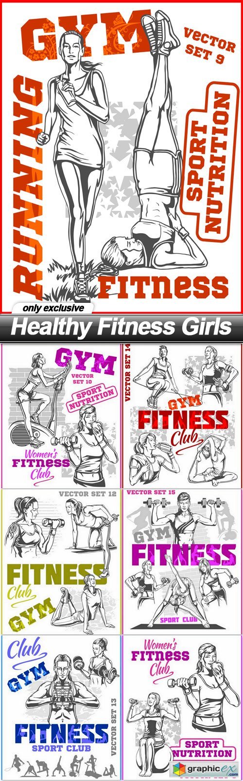 Healthy Fitness Girls - 7 EPS