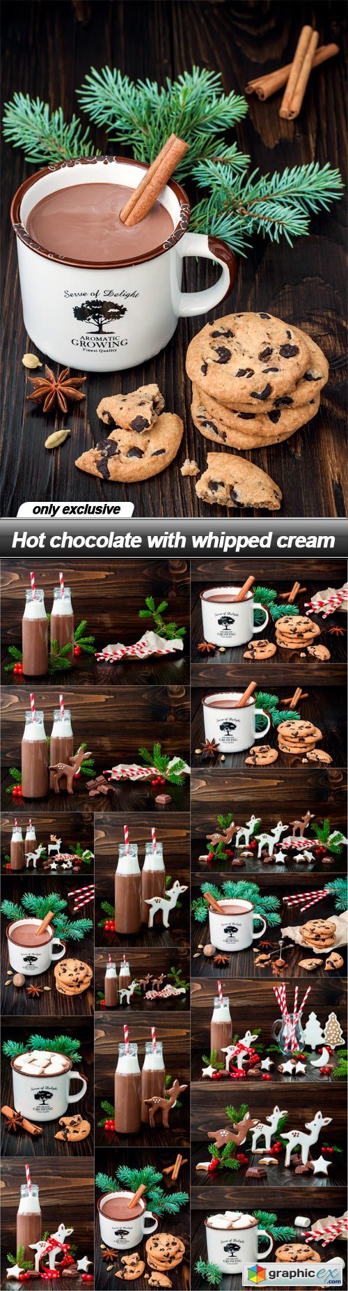 Hot chocolate with whipped cream - 17 UHQ JPEG