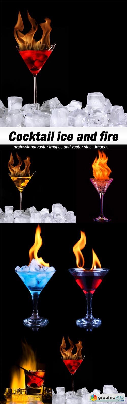 Cocktail ice and fire