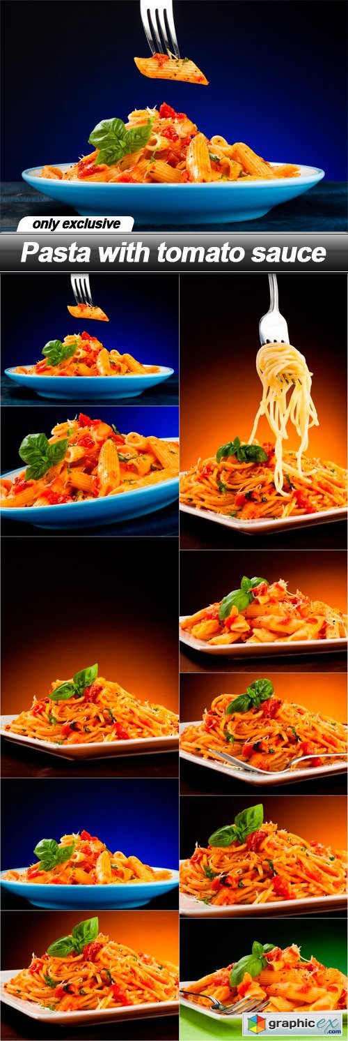 Pasta with tomato sauce - 10 EPS