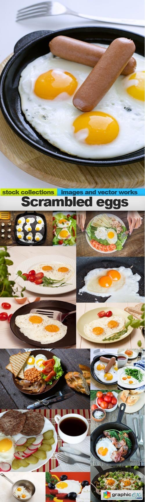 Scrambled eggs, 15 x UHQ JPEG