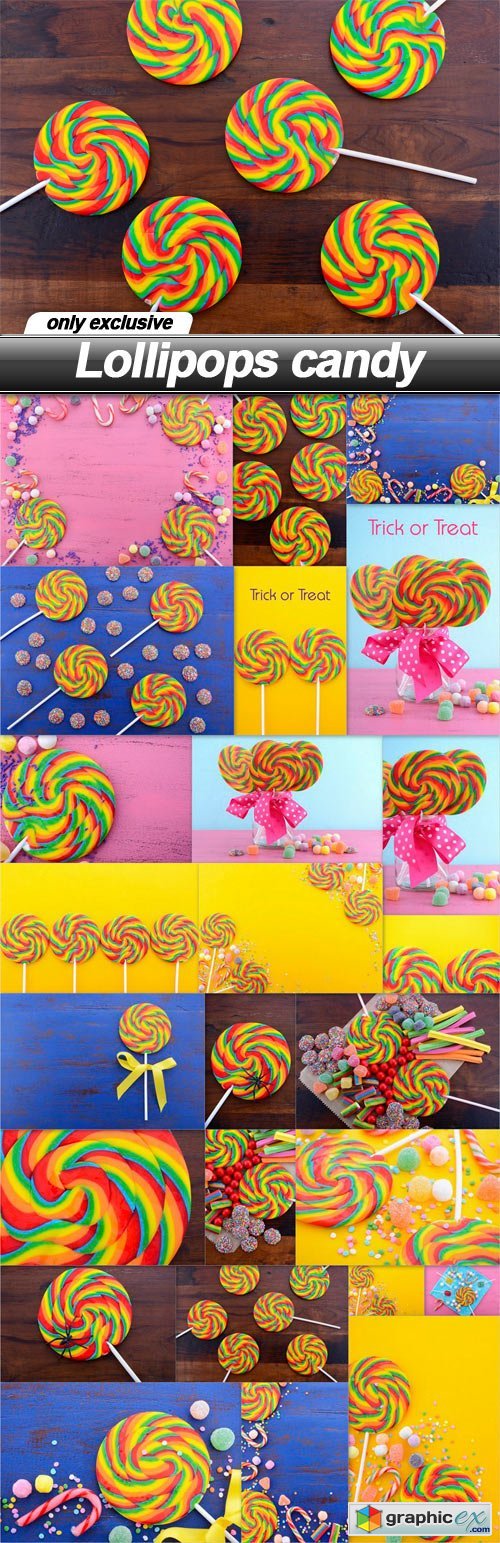 Lollipops candy - 25 UHQ JPEG