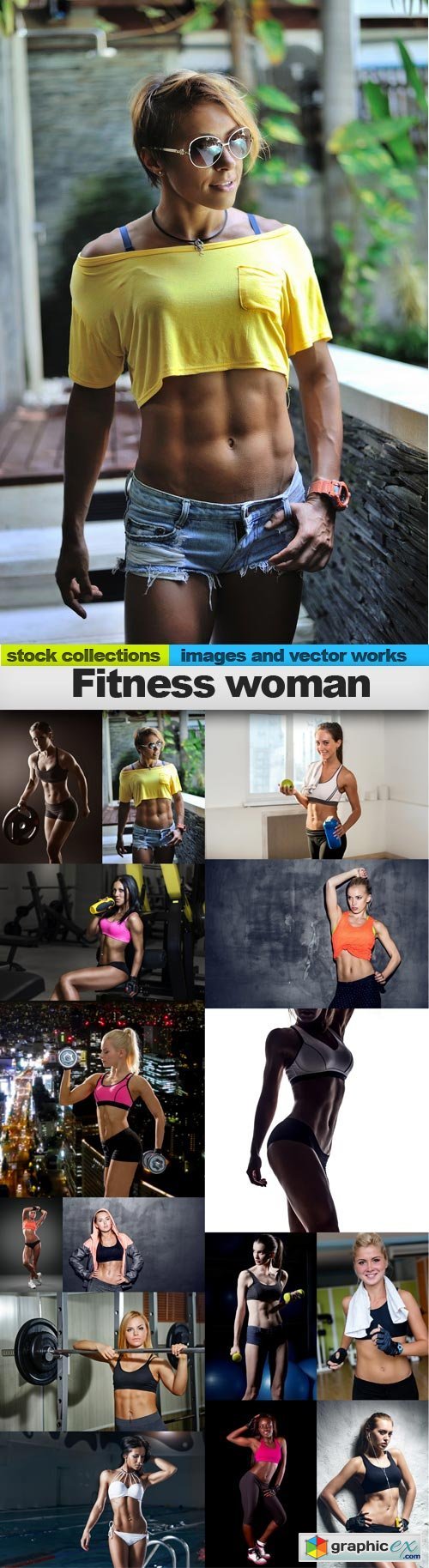 Ftness woman, 15 x UHQ JPEG