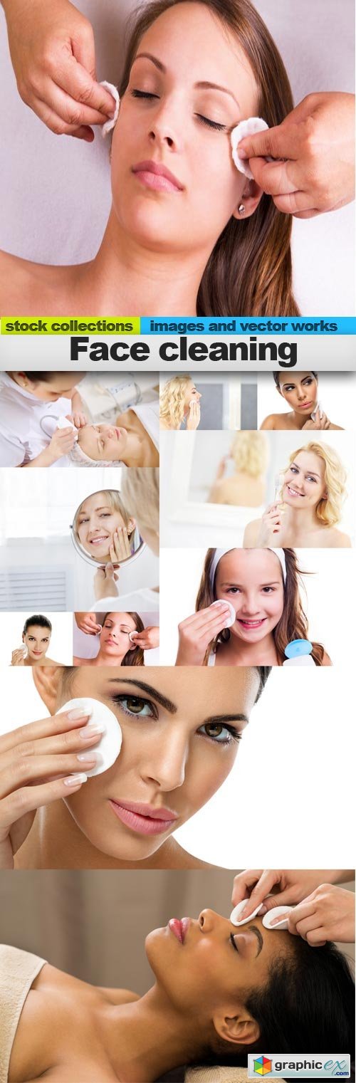 Face cleaning, 10 x UHQ JPEG
