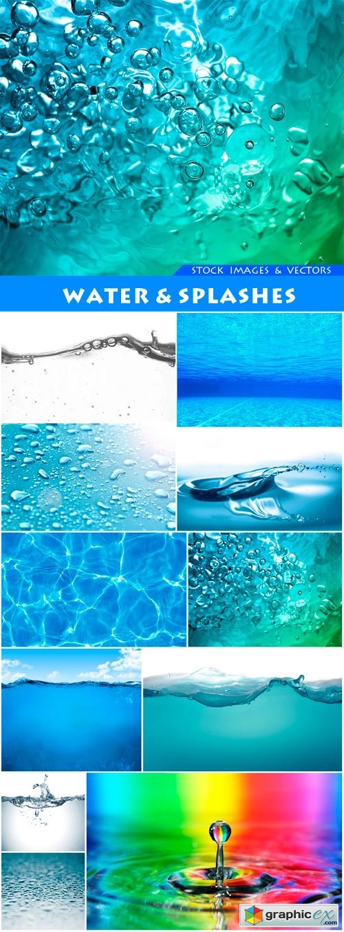 Water & Splashes 13X JPEG