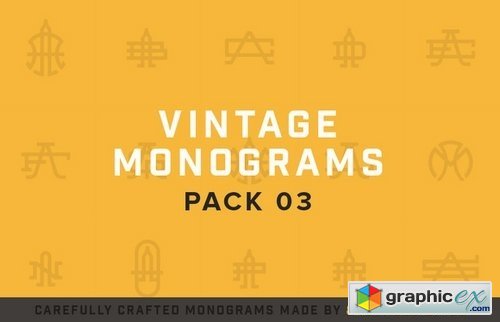 15 Vintage Monograms Pack 03