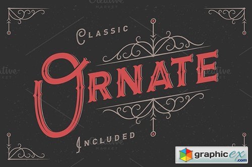 Letterhead Typeface With Ornate