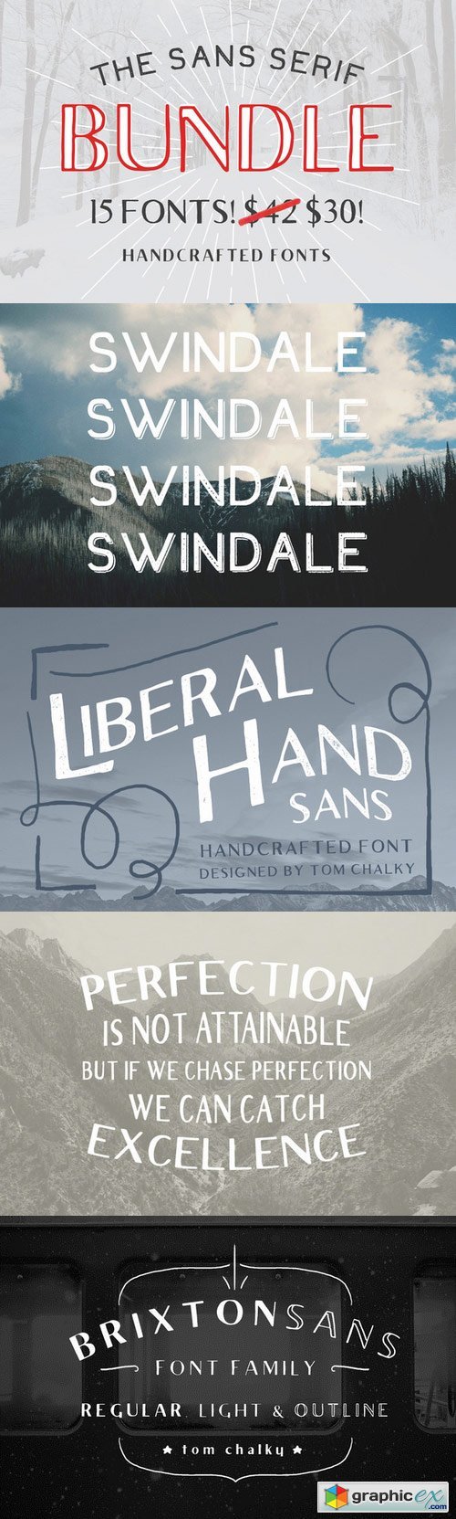The Sans Serif Bundle - 15 Fonts!