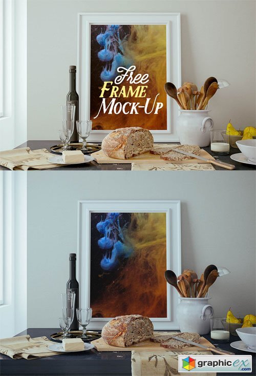 Kitchen Workspace Frame Mock-up