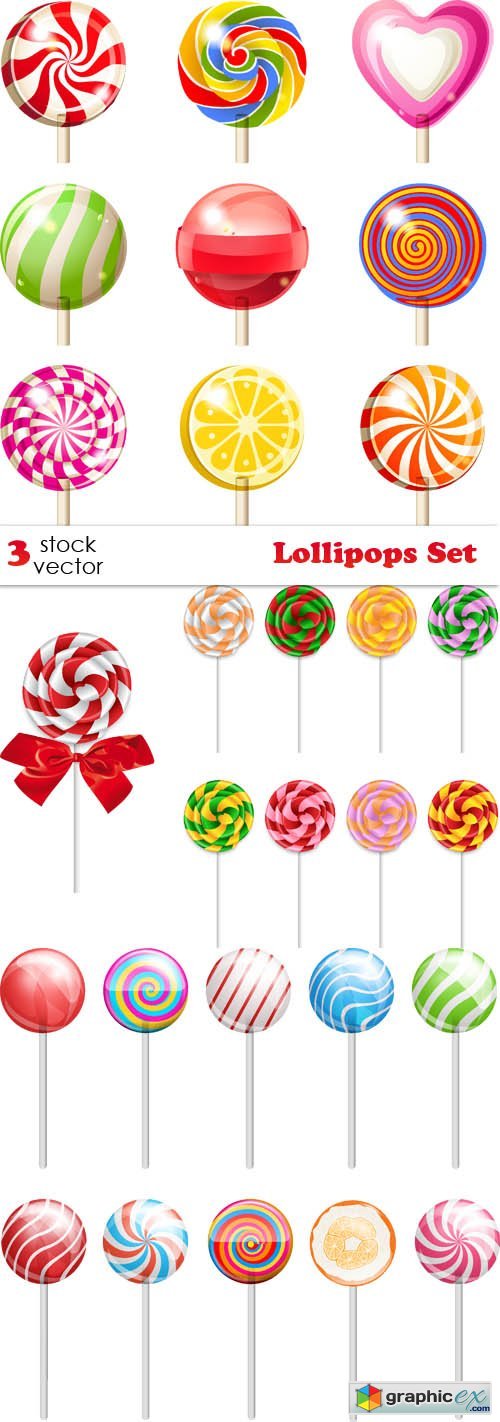  Vectors - Lollipops Set 