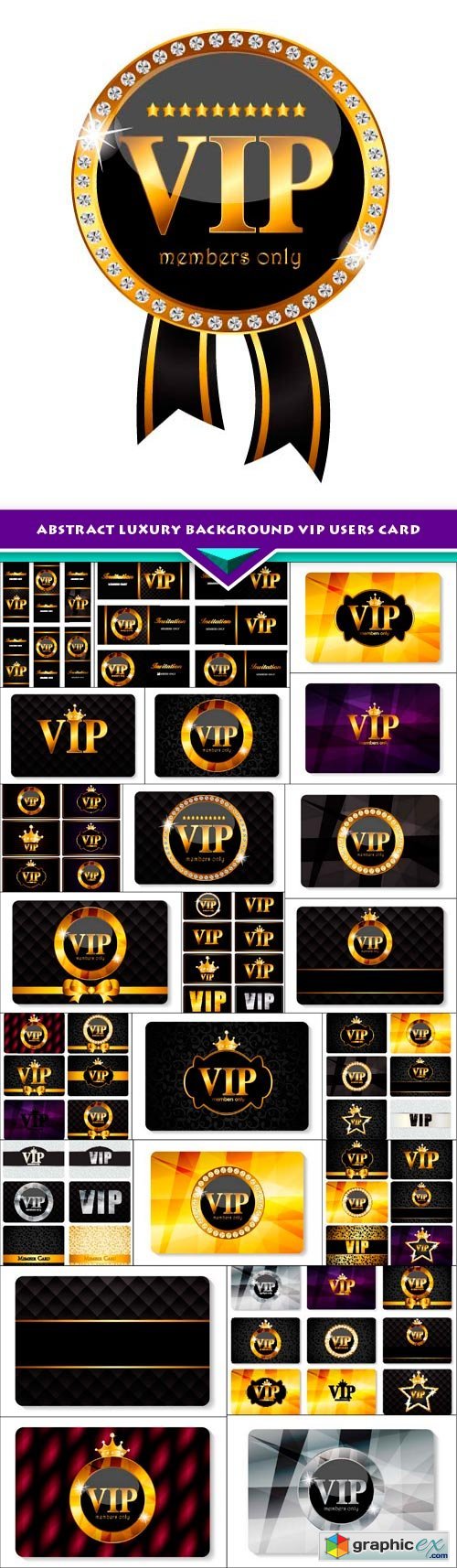 Abstract Luxury background VIP users card 23x EPS