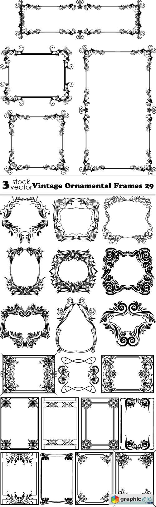 Vectors - Vintage Ornamental Frames 29