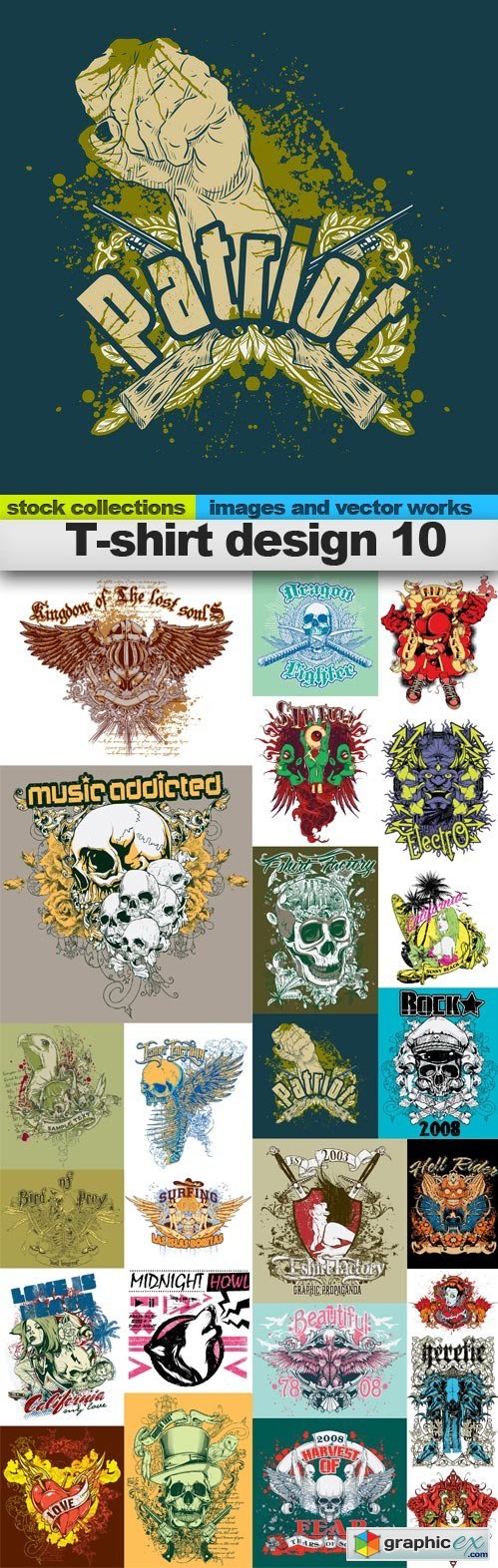 T-shirt design 10, 25 x EPS