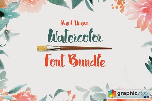 Hand Drawn Font Bundle 8 in 1 328043