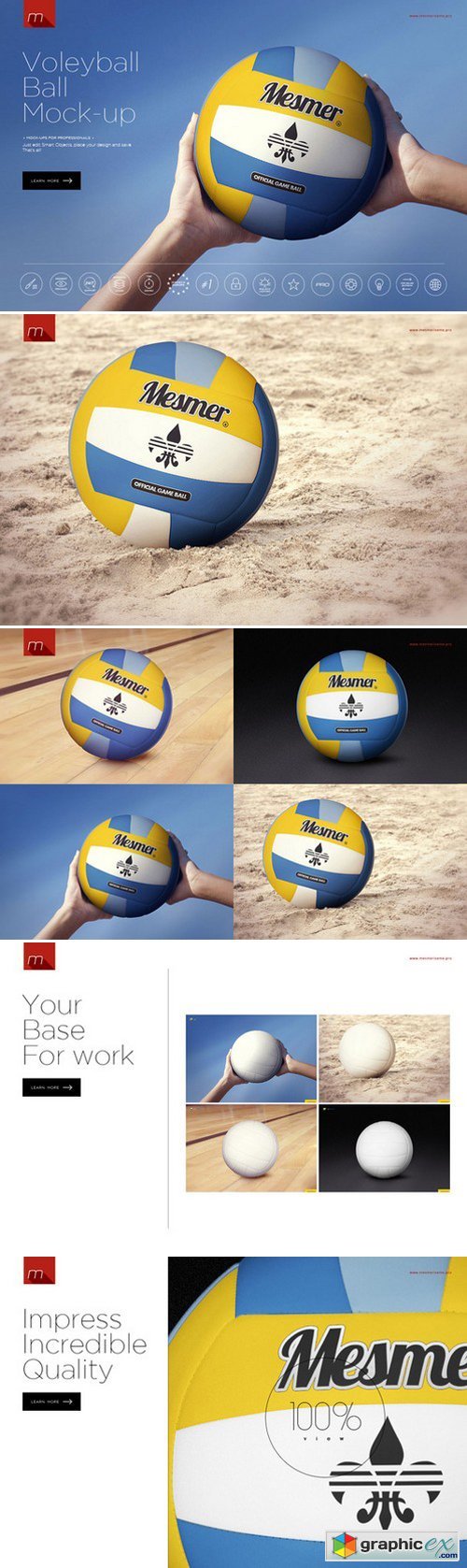 Volleyball Ball Mock-up
