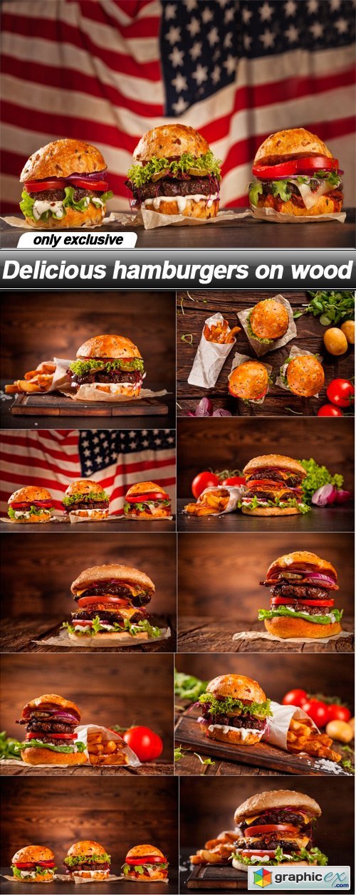 Delicious hamburgers - 10 UHQ JPEG
