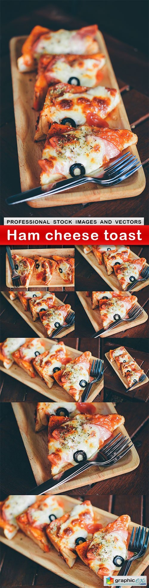Ham cheese toast - 9 UHQ JPEG