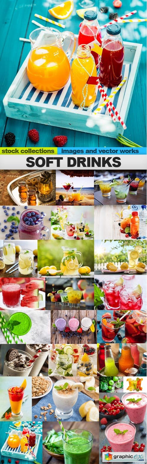 Soft drinks, 25 x UHQ JPEG