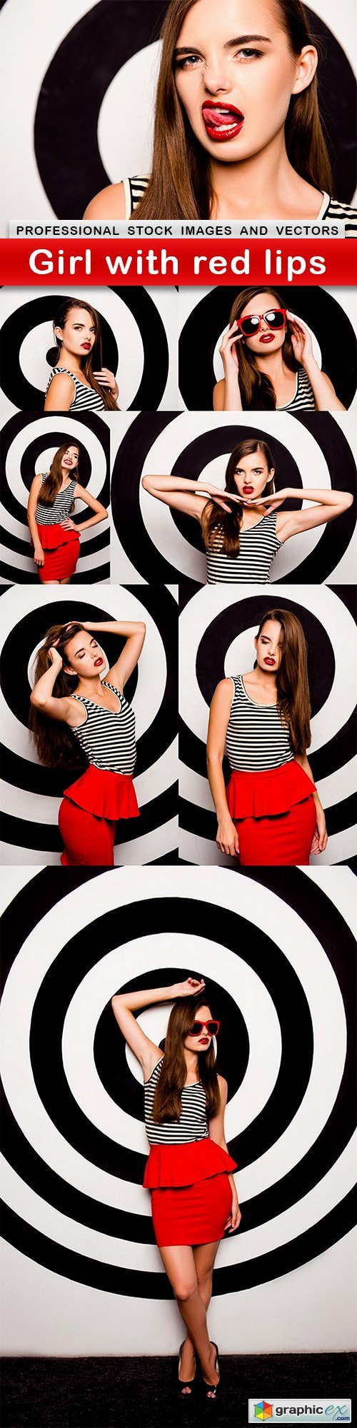 Girl with red lips - 8 UHQ JPEG