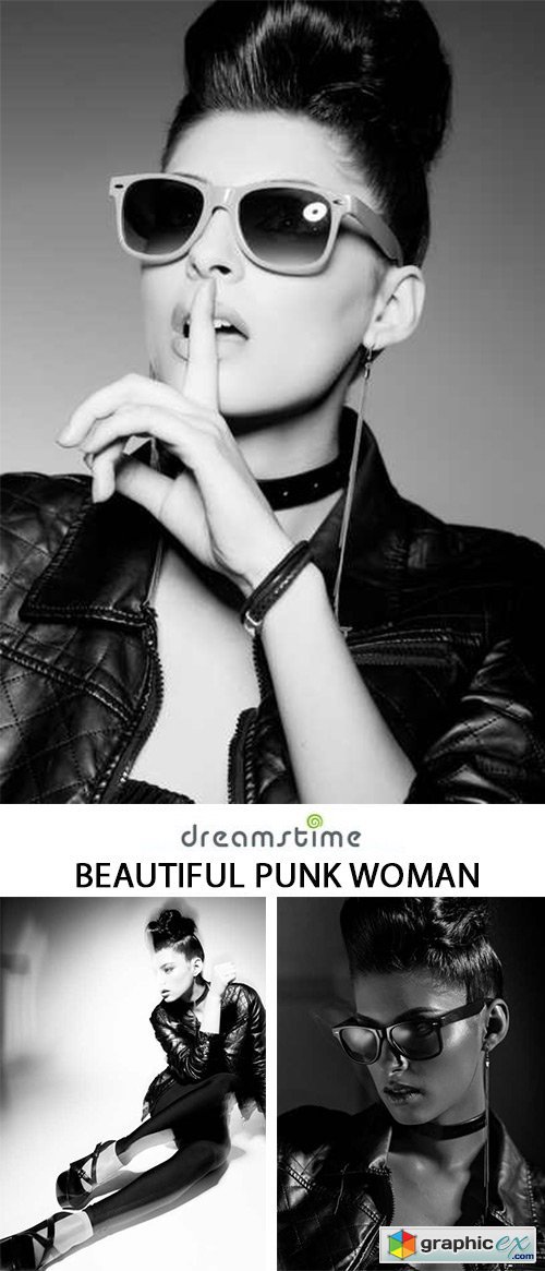 Beautiful Punk Woman - 7xTIFF