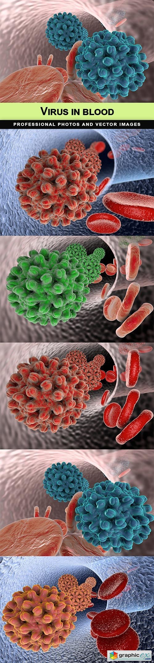 Virus in blood - 5 UHQ JPEG