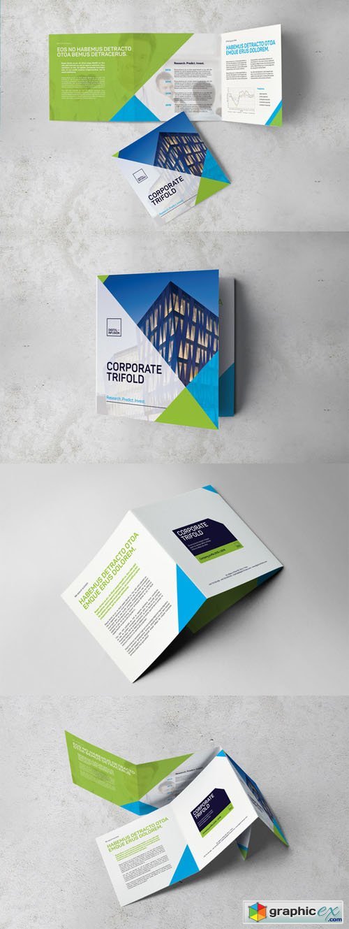 Corporate Square Trifold Brochure