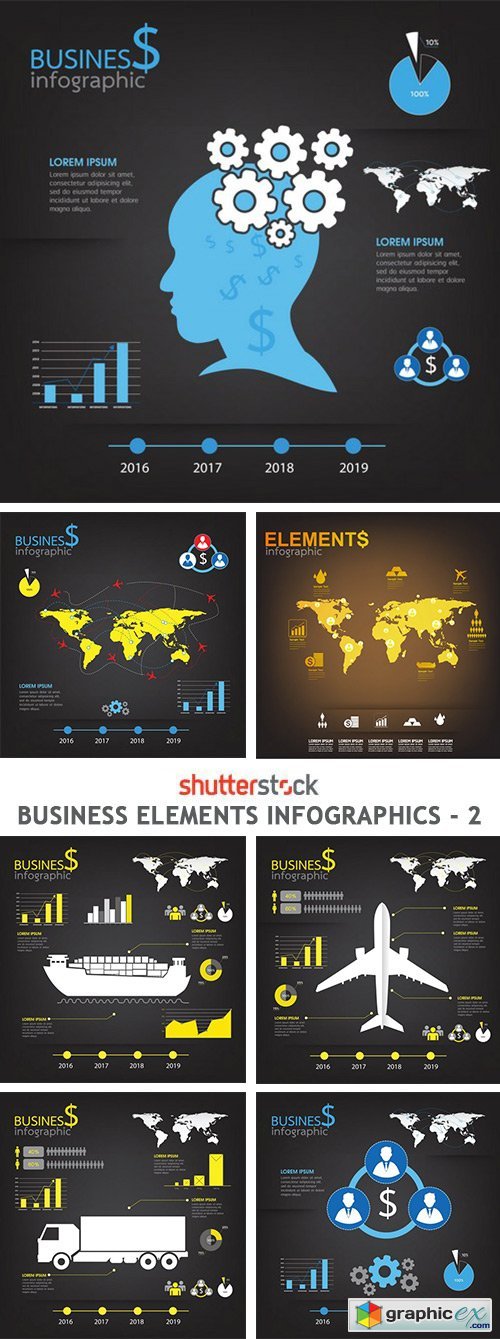 Business Elements Infographics - 2 - 7xEPS