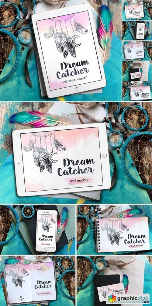 Dreamcatcher Mockup Set Vol.1
