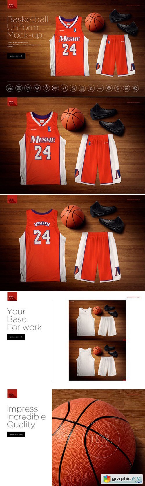 Basketball Uniform Mock-up