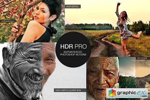HDR PRO Sophisticated Photoshop Actions
