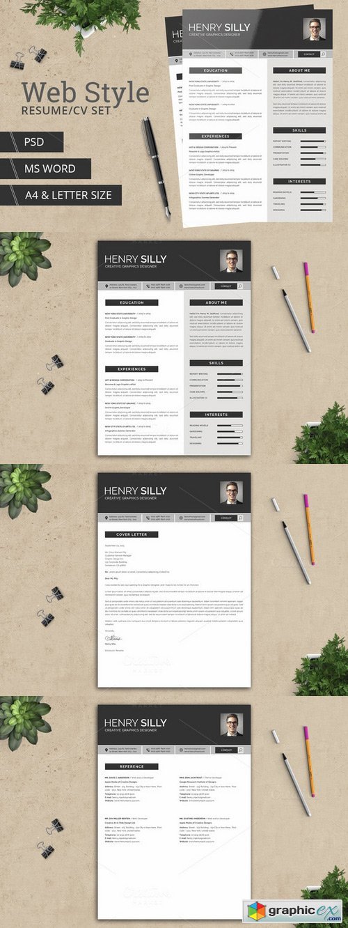 Web Style Resume/CV - With MS Word
